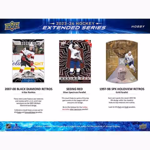 2023/24 Upper Deck Extended Series Hockey NHL Hobby Box view 5