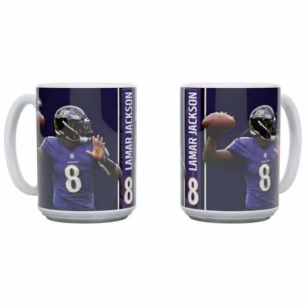 Lamar Jackson Baltimore Ravens Jumbo Mug (450 ml) view 1