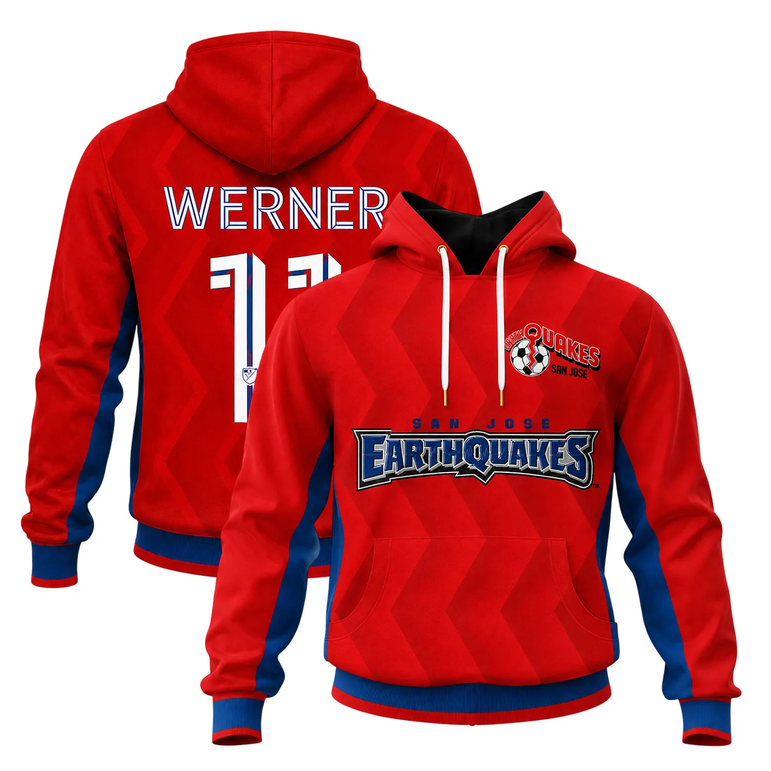 Timo Werner Hoodie - Special San Jose Earthquake Merch