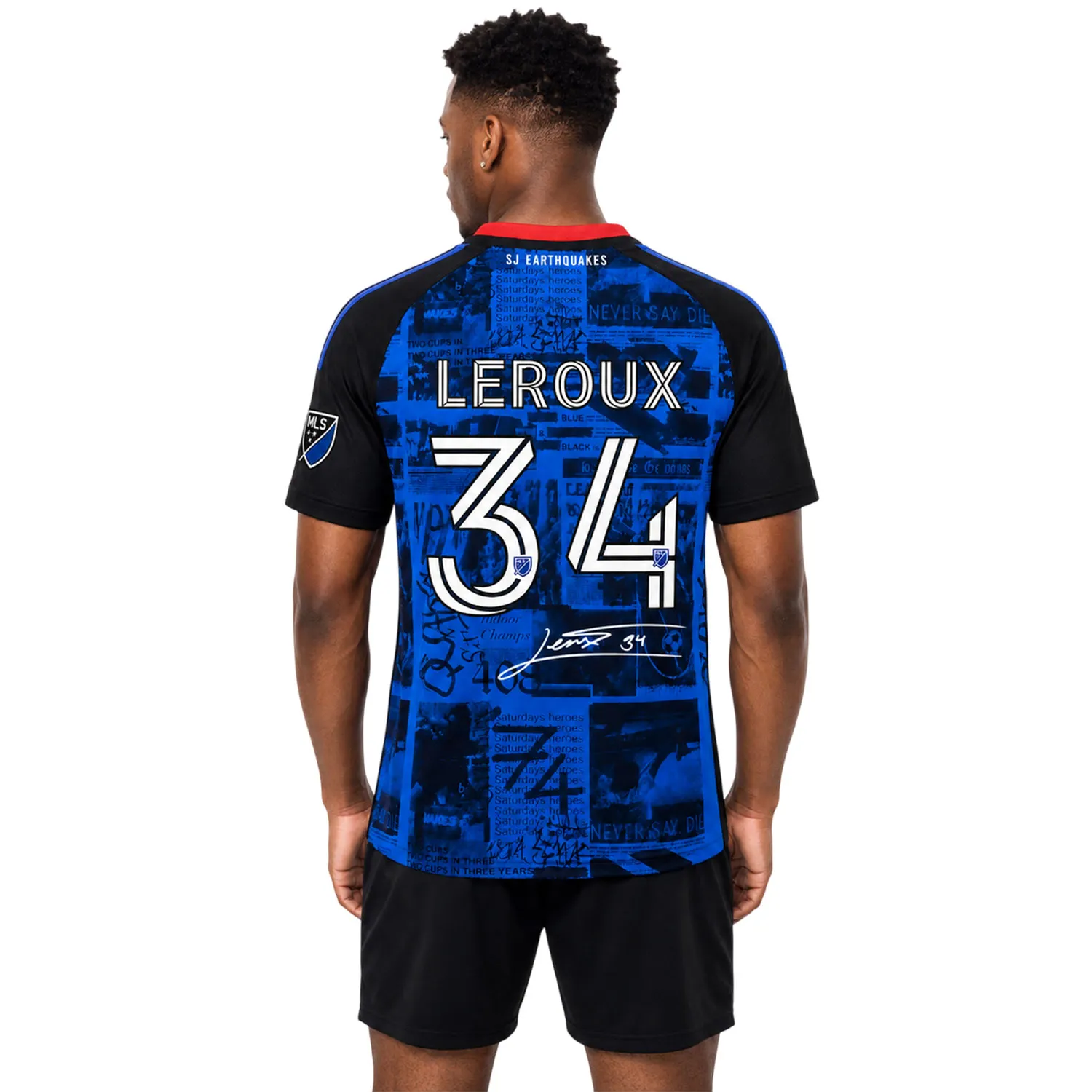 Beau Leroux Fan Jersey Dynamic Quakes Fan Gear