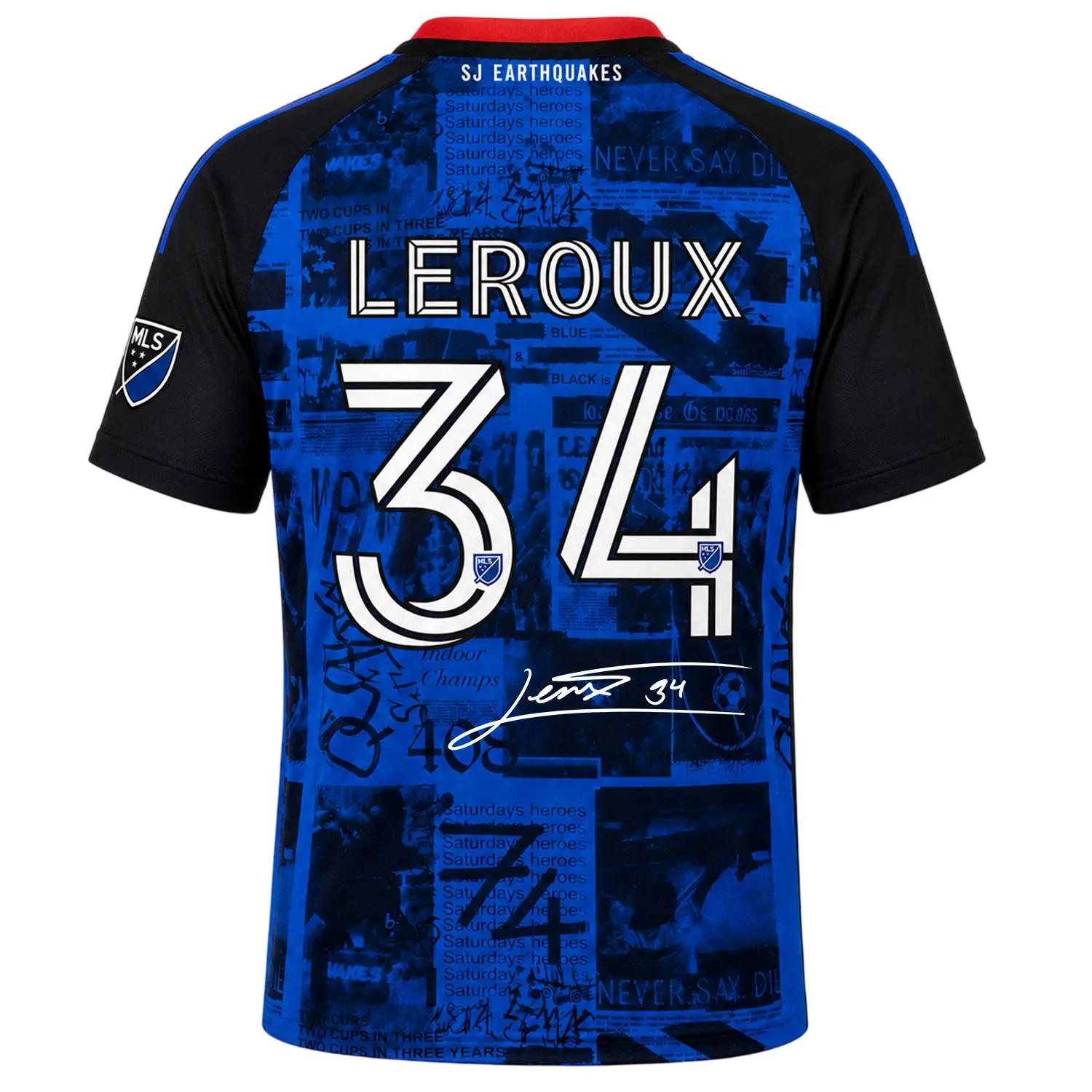 Beau Leroux Fan Jersey Dynamic Quakes Fan Gear