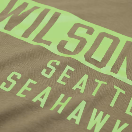 Russell Wilson Seattle Seahawks Camo Fashion NFL T-Shirt Kahki view 3