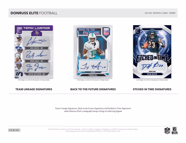 2025 Panini Donruss Elite Football NFL Hobby Box view 3