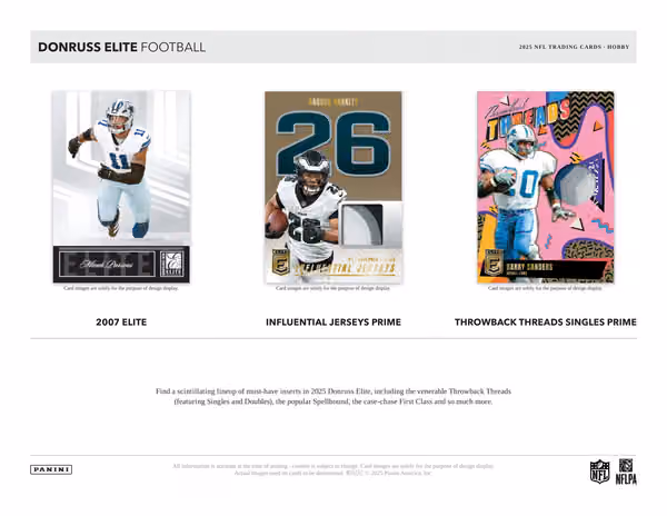 2025 Panini Donruss Elite Football NFL Hobby Box view 4
