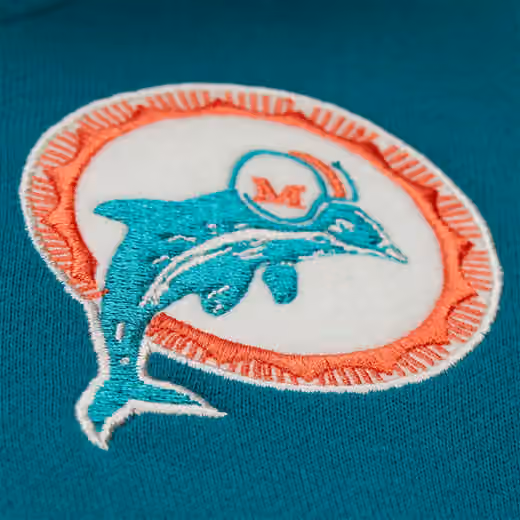 Miami Dolphins Courtside Fleece Full-Snap NFL Jacket view 4