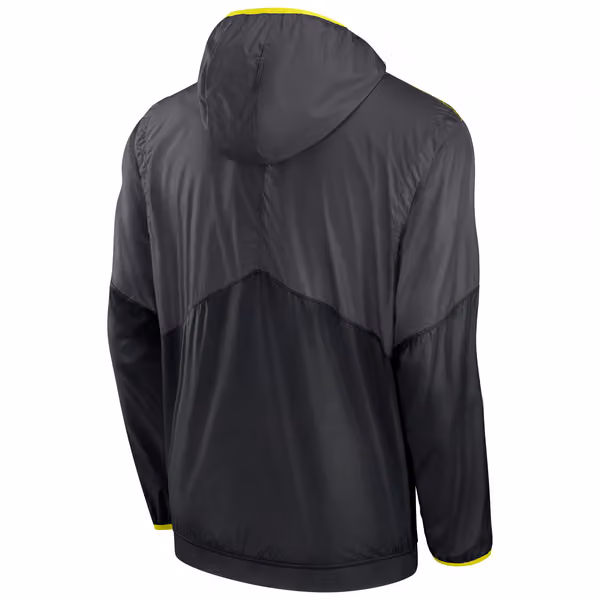 New Orleans Saints Nike VOLT Half-Zip NFL Jacket Black view 2