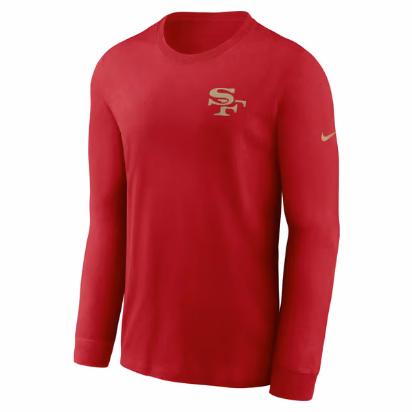 San Francisco 49ers 2025 Rivalries Essential NFL Long Sleeve T-Shirt Red view 2