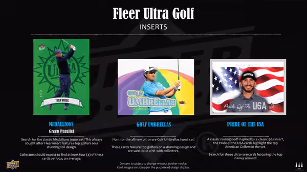 2026 Upper Deck Fleer Ultra Golf Hobby Box view 3