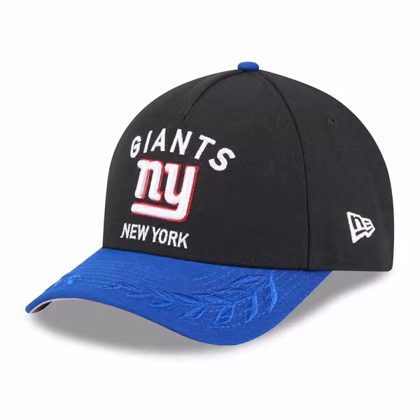 New York Giants 2025 NFL Draft 9FORTY M-Crown A-Frame Snapback Cap Black product photo