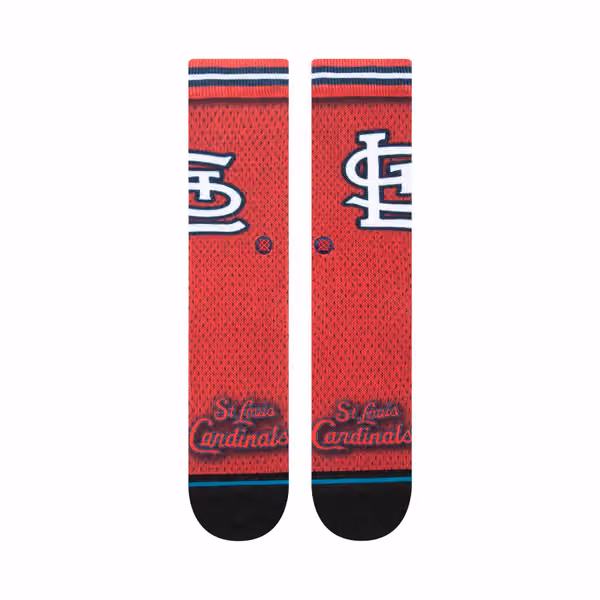 St. Louis Cardinals MLB Batting Practice Stance Crew Socks view 2