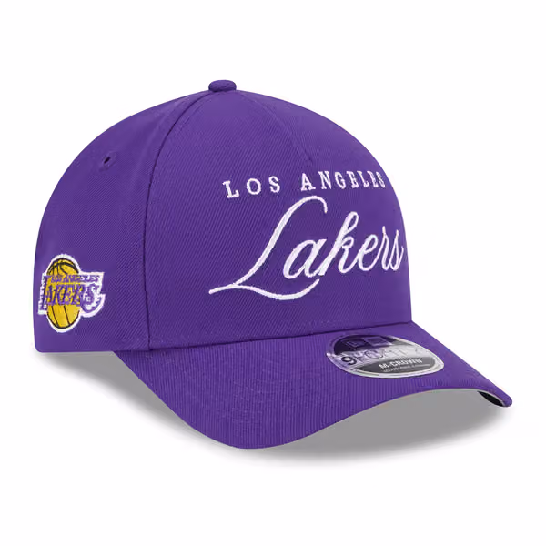 Los Angeles Lakers 2025 NBA Draft 9FORTY M-Crown A-Frame Snapback Cap Purple product photo