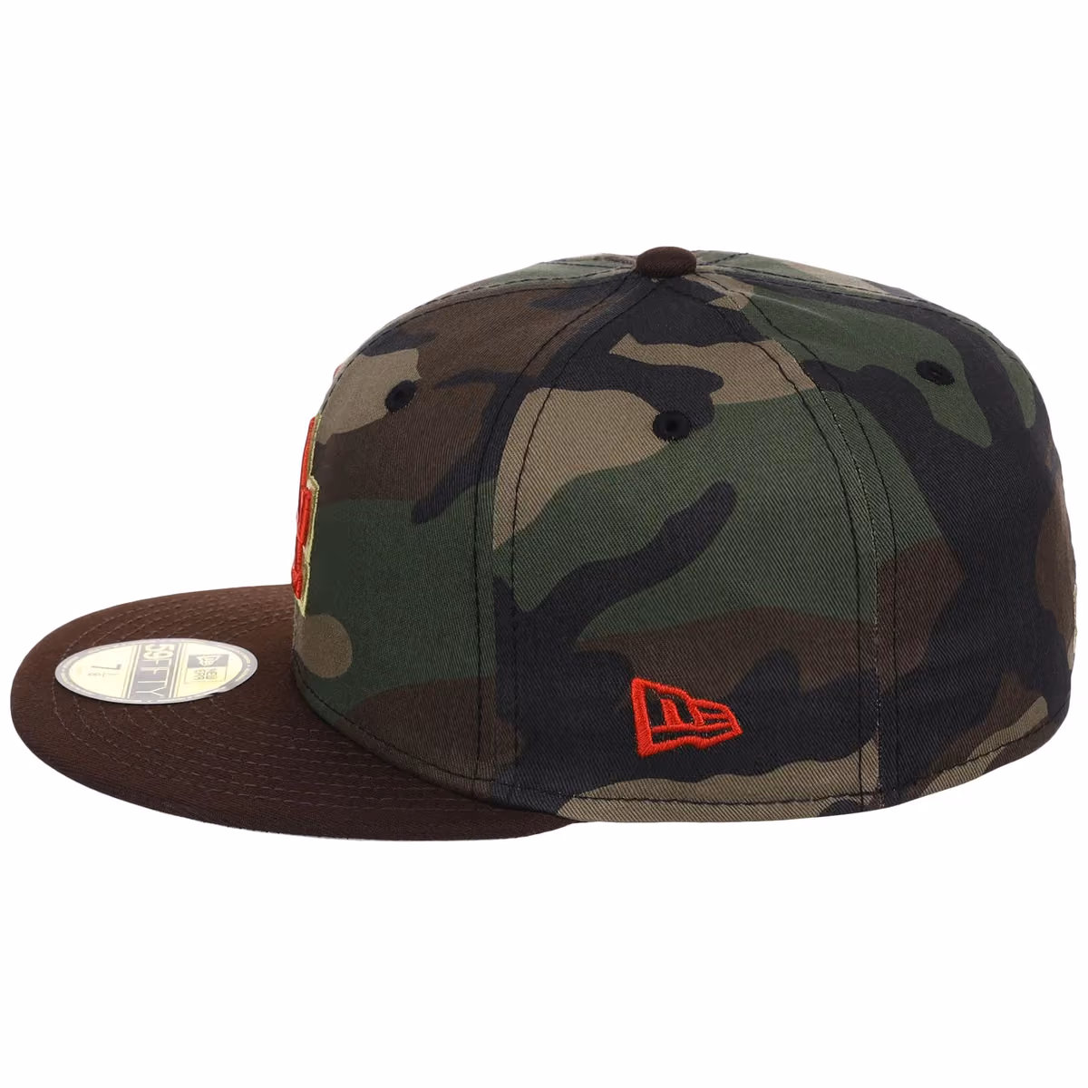 Los Angeles Dodgers Apex Venom New Era 59FIFTY (Camo/Brown) detail view
