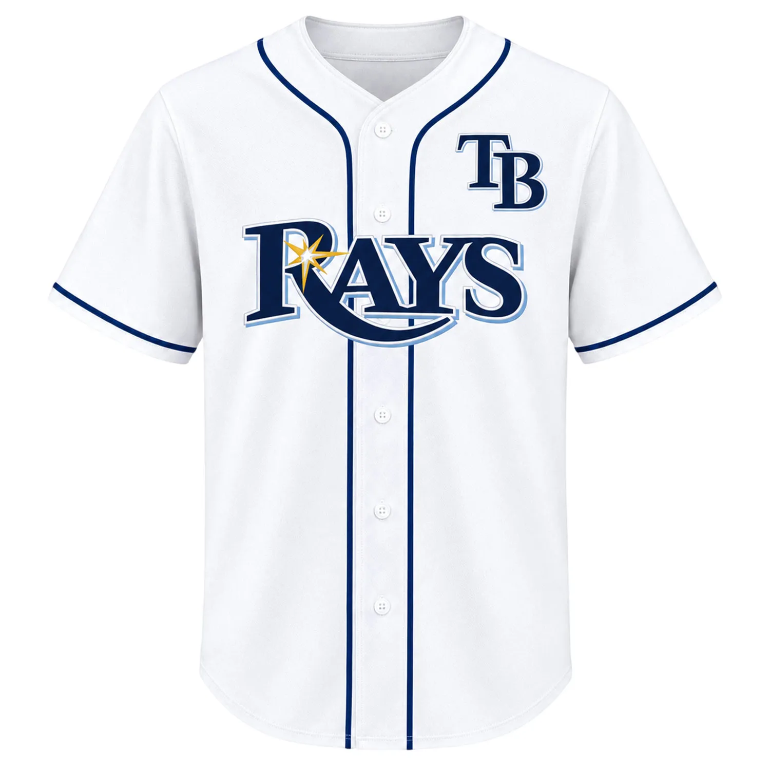Junior Caminero TP Rays Home White Jersey – Limited Tee