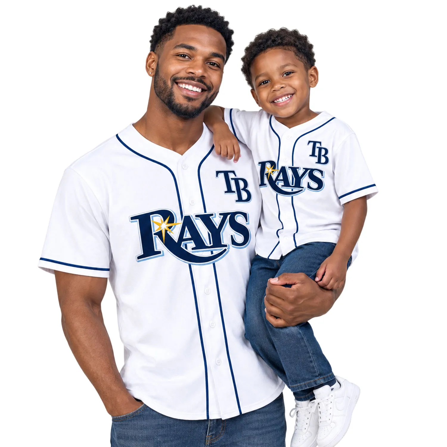 Junior Caminero TP Rays Home White Jersey – Limited Tee