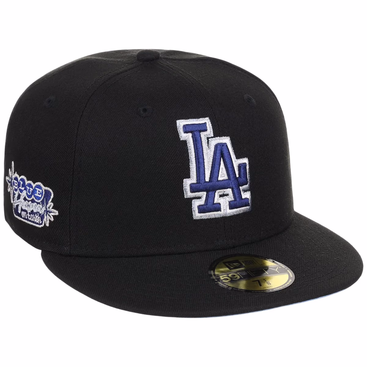 Los Angeles Dodgers Blue Heaven New Era 59FIFTY (Black/Black) front view