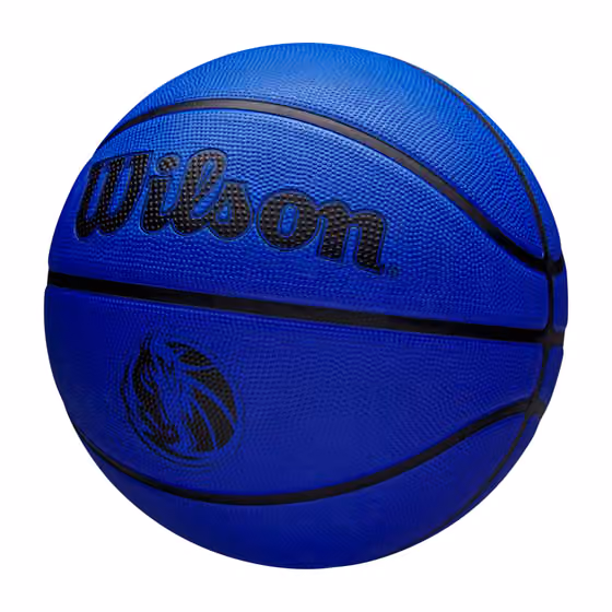 Dallas Mavericks Solid Wilson NBA Basketball Blue (Size 5) view 4