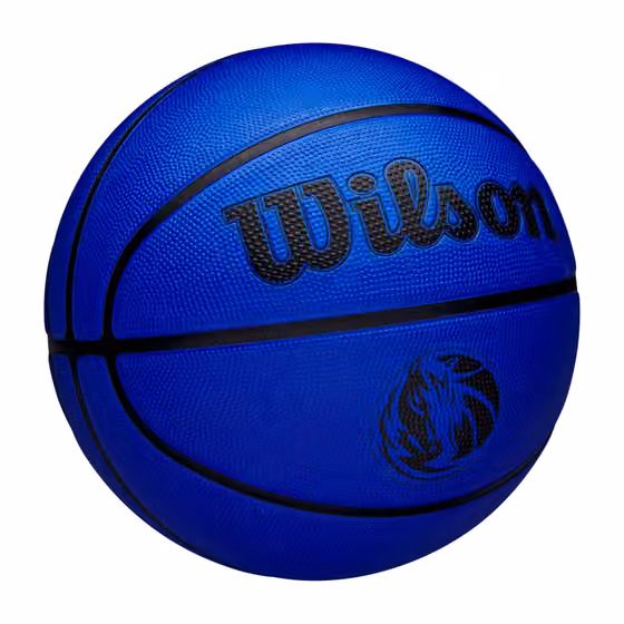 Dallas Mavericks Solid Wilson NBA Basketball Blue (Size 5) view 3