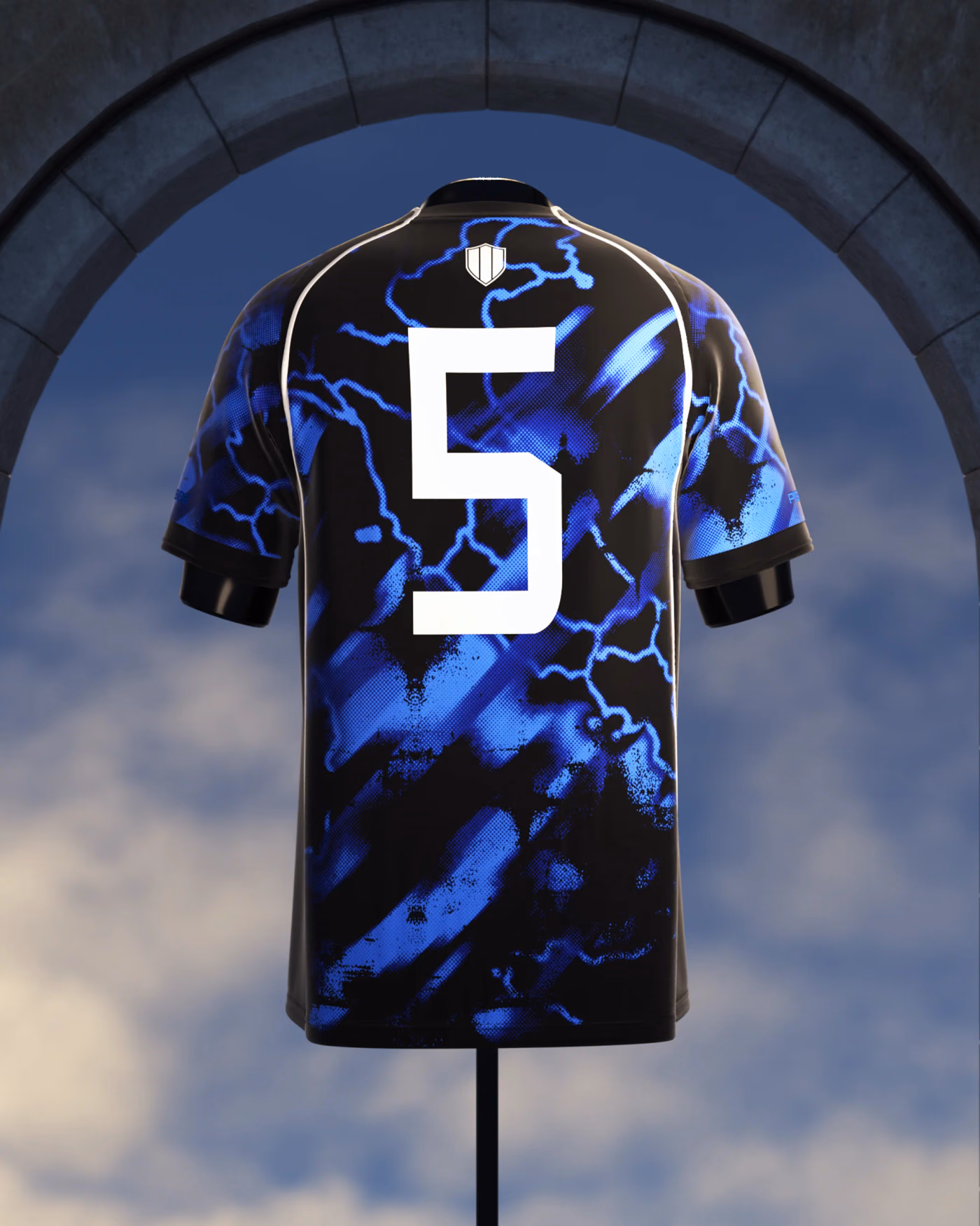 Jersevo Custom Personalized Piscinin - Number 5 Jersey back view