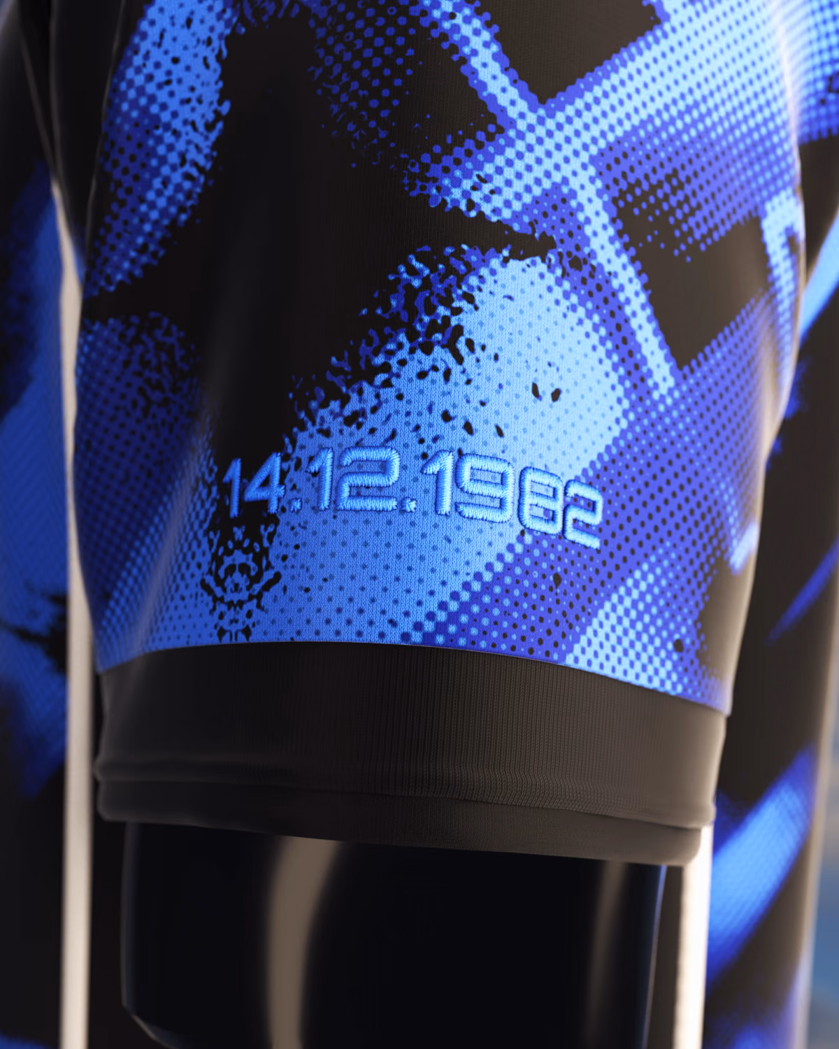 Jersevo Custom Personalized Piscinin - Number 5 Jersey left sleeve detail