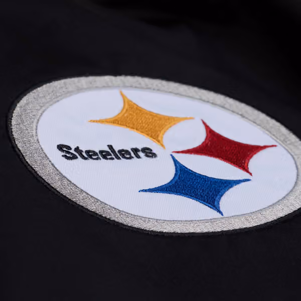Ben Roethlisberger #7 Pittsburgh Steelers Lightweight Satin NFL Jacket Black view 4
