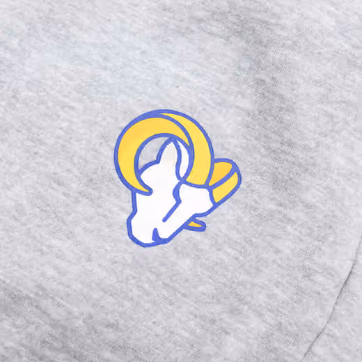 Los Angeles Rams Primary Logo NFL Sweat Shorts Gray view 4