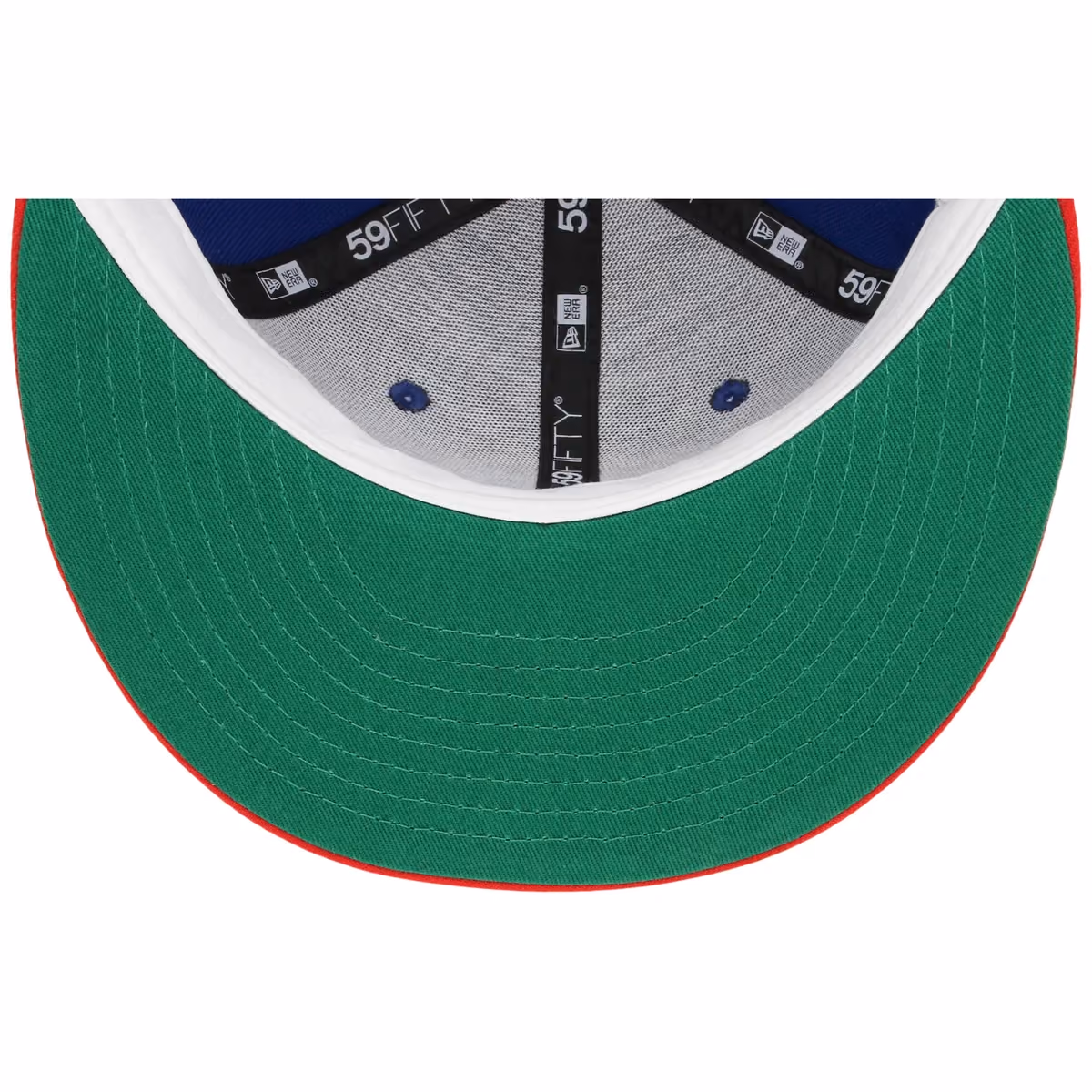 Chicago Cubs Northside Chicago Crown the City New Era 59FIFTY (Royal/Red) back view
