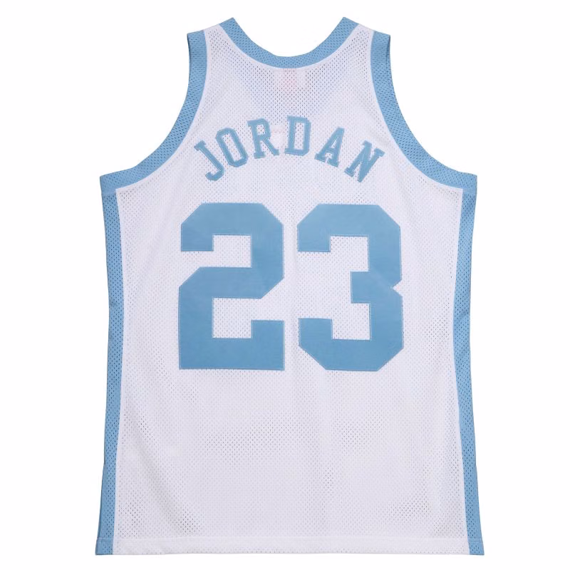 Michael Jordan #23 North Carolina Tar Heels 1983-84 Mitchell & Ness Authentic NCAA Jersey White view 2