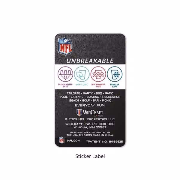 Jacksonville Jaguars Icicle Silicone NFL Pint Glass view 2