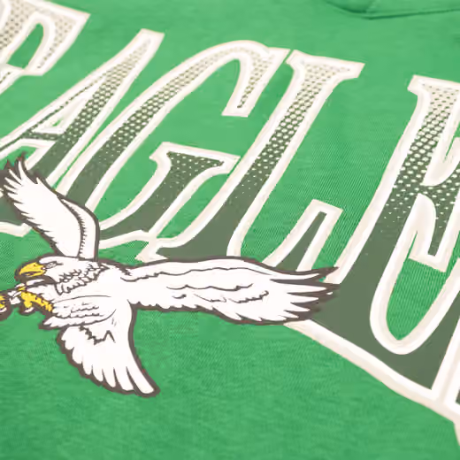 Philadelphia Eagles Throwback Full Blitz Club NFL Hoodie Green view 4