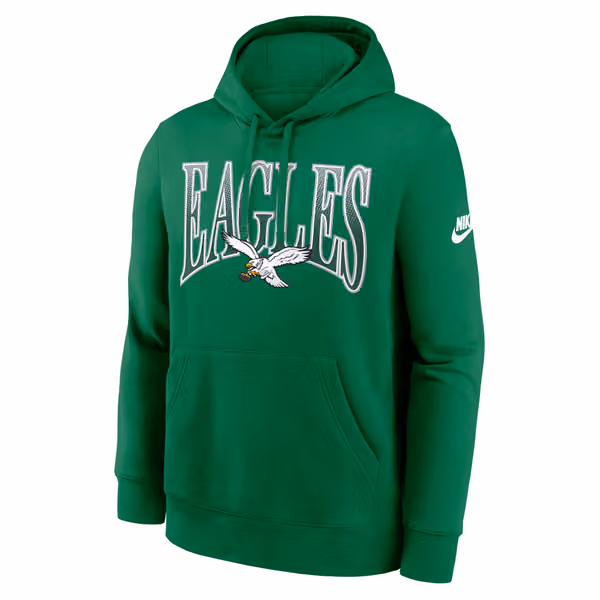 Philadelphia Eagles Throwback Full Blitz Club NFL Hoodie Green view 1