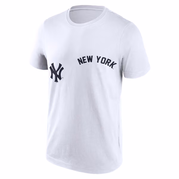 New York Yankees Championship Newspaper MLB T-Shirt White view 2