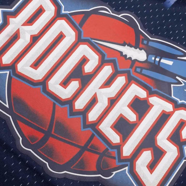Hakeem Olajuwon #34 Houston Rockets 1996-97 Swingman NBA Jersey Navy view 5