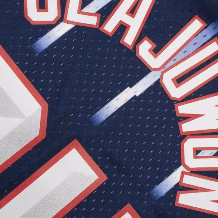 Hakeem Olajuwon #34 Houston Rockets 1996-97 Swingman NBA Jersey Navy view 4