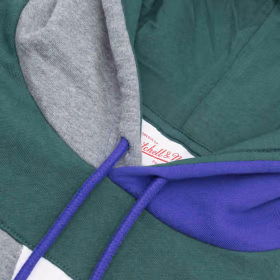 Milwaukee Bucks Mitchell & Ness Color Blocked NBA Fleece Hoodie view 5