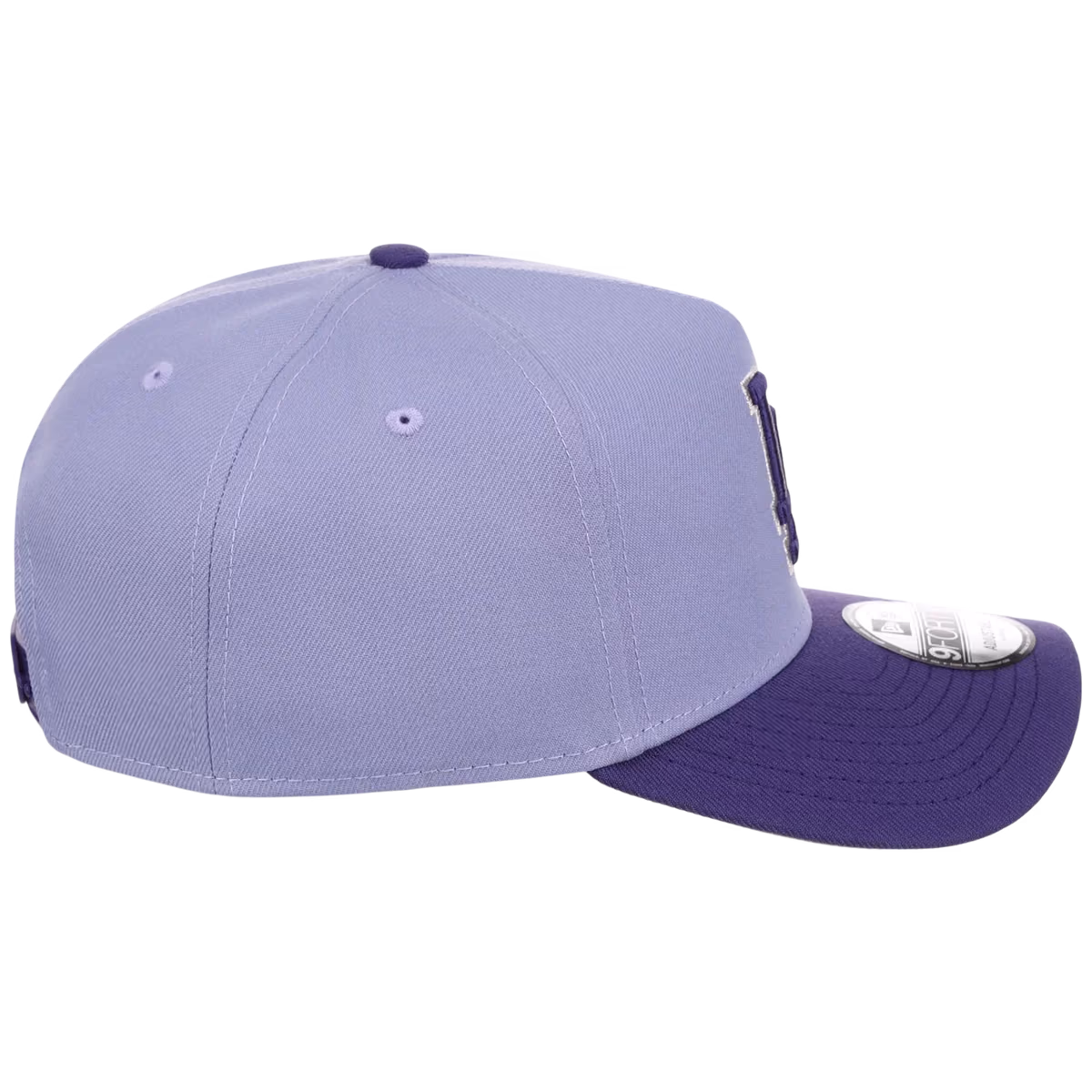 Los Angeles Dodgers MLB Lavender x Purple FASHION CORE New Era 9FORTY A-Frame detail view