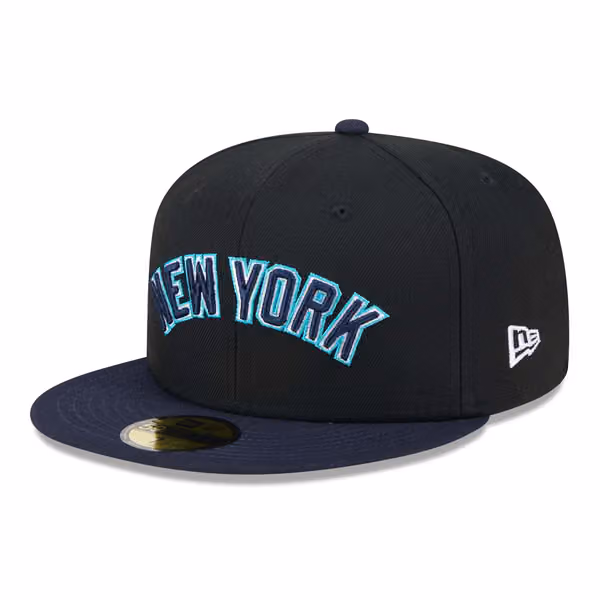 New York Yankees Retro 1996 Spring Training New Era 59FIFTY Fitted Cap Black view 4