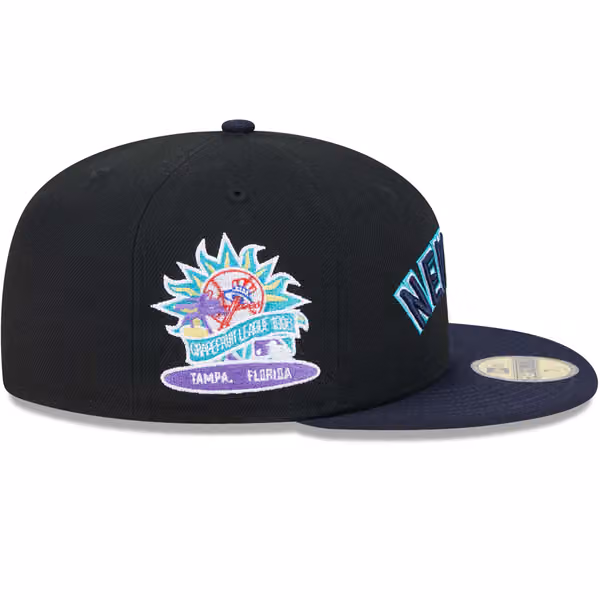 New York Yankees Retro 1996 Spring Training New Era 59FIFTY Fitted Cap Black view 5