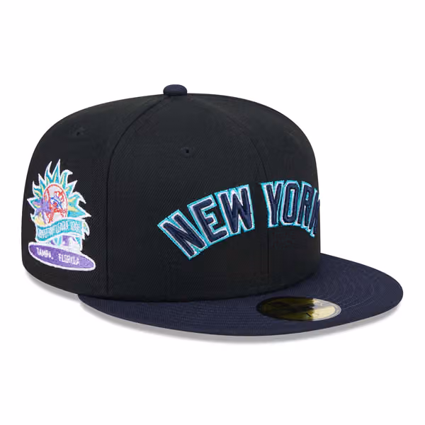 New York Yankees Retro 1996 Spring Training New Era 59FIFTY Fitted Cap Black view 1
