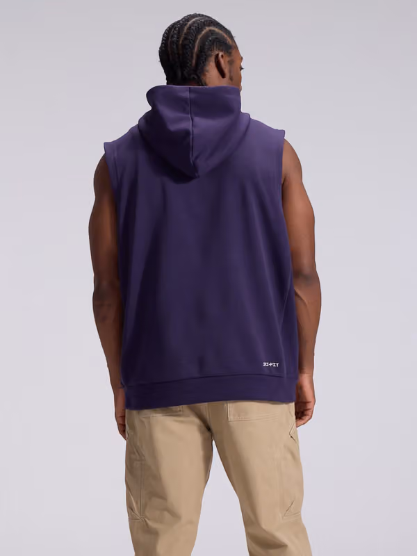 Minnesota Vikings 2026 NFL Rivalries Sideline Sleeveless Hoodie Purple view 5