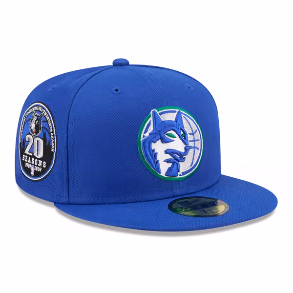 Minnesota Timberwolves 1989-1995 Hardwood Classics 59FIFTY Fitted Cap Blue product photo