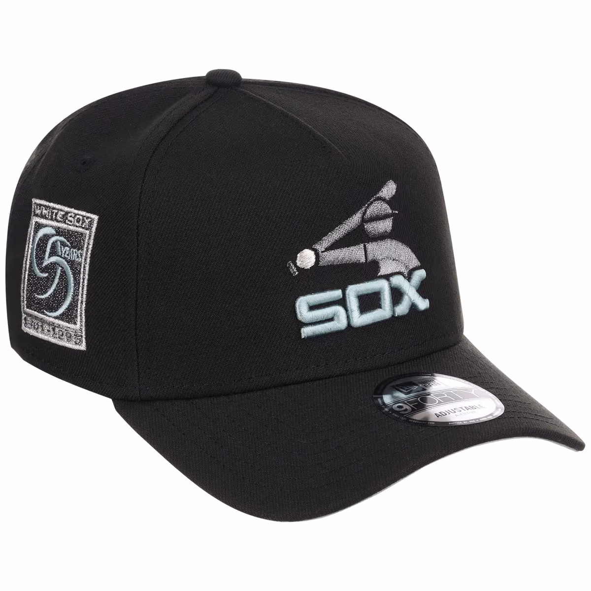 Chicago White Sox MLB Alpine Snow New Era 9FORTY A-Frame front view