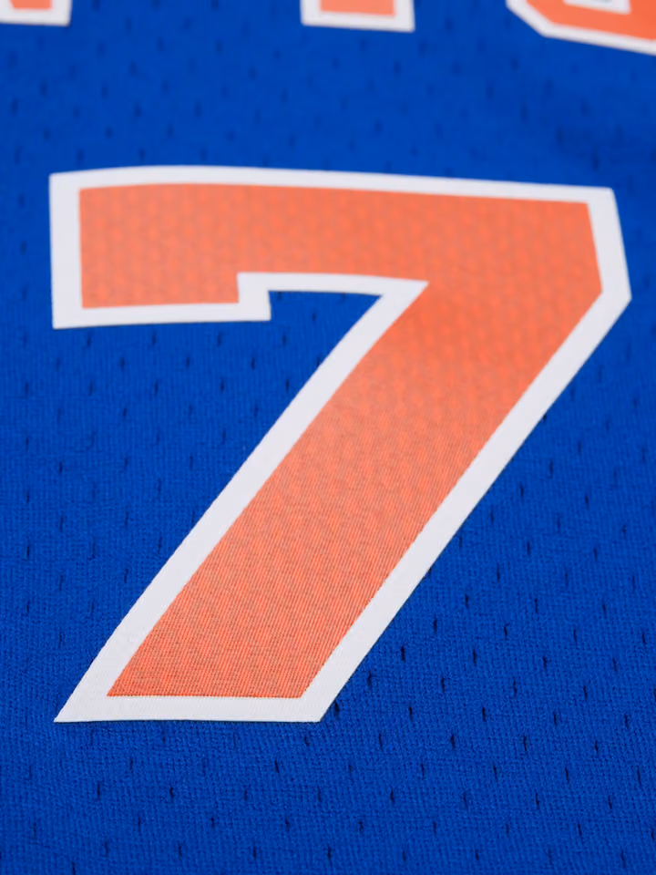 Carmelo Anthony #7 New York Knicks 2010 Swingman NBA Jersey Blue view 6