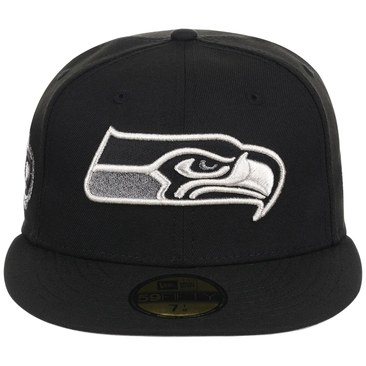 Seattle Seahawks NFL Liquid Titanium New Era 59FIFTY detail view