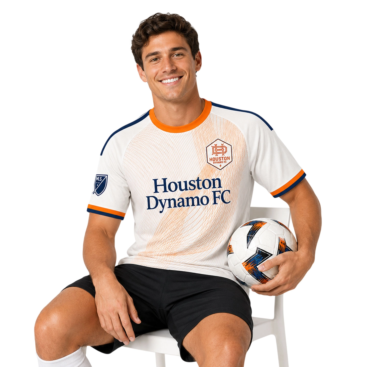 Houston Dynamo Fan Jersey Custom Remarkable Orange Wave