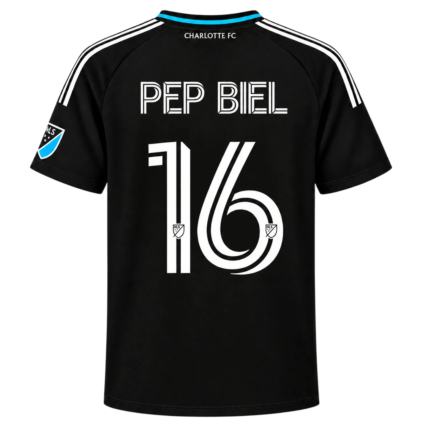 Pep Biel Charlotte FC Black Jersey Bold Custom Player