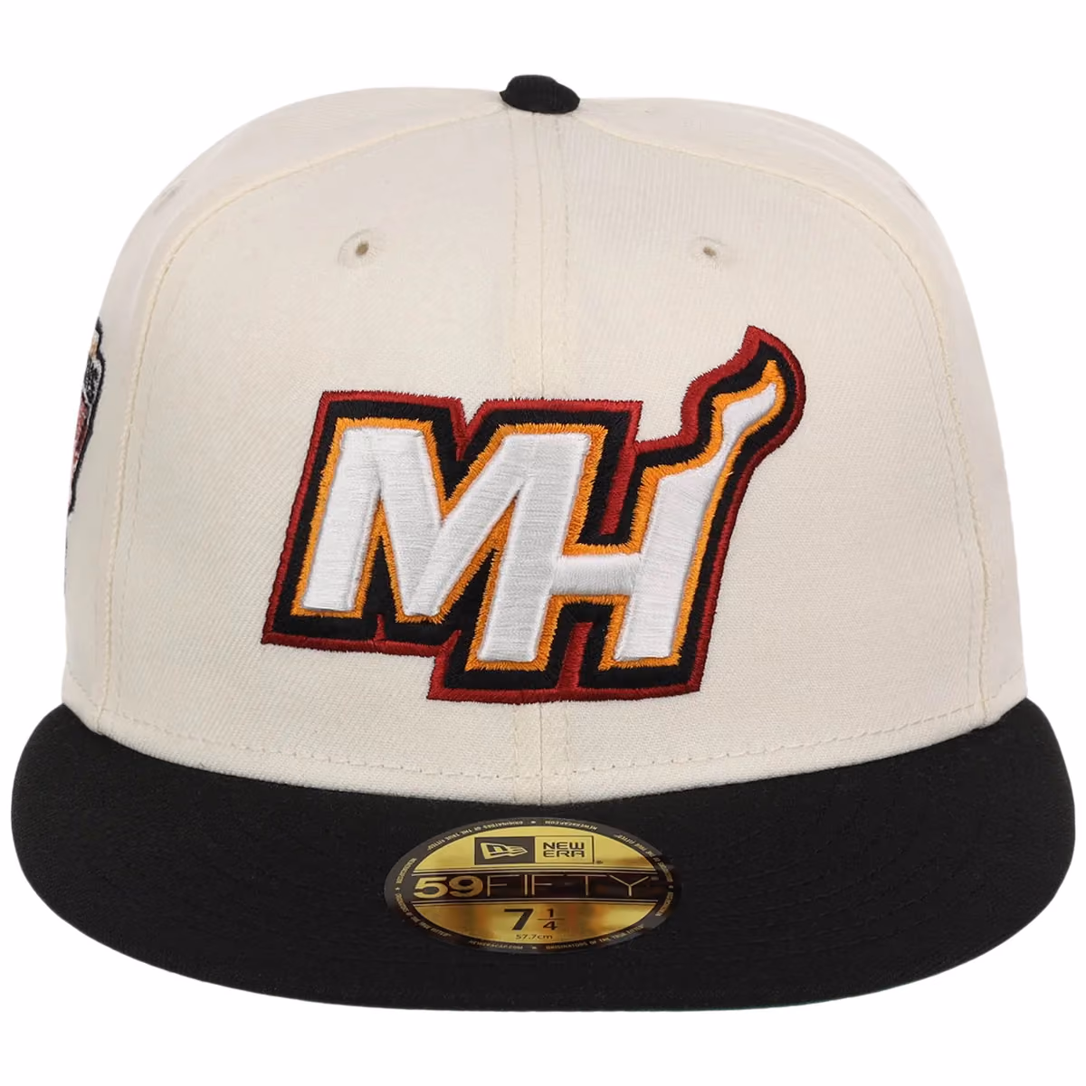 Miami Heat NBA Chrome OTC New Era 59FIFTY (Chrome/Black) detail view