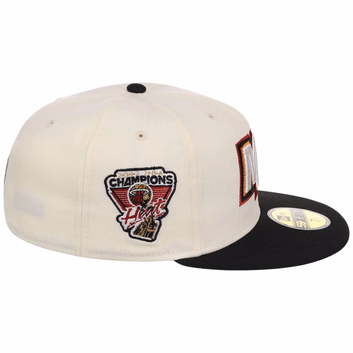 Miami Heat NBA Chrome OTC New Era 59FIFTY (Chrome/Black) detail view