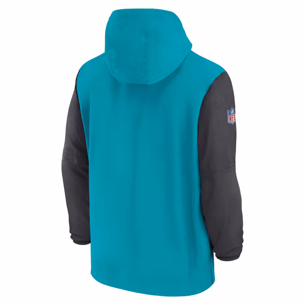 Miami Dolphins 2024 NFL Sideline Pre-Game Nike Lightweight Player Jacket Aqua view 3