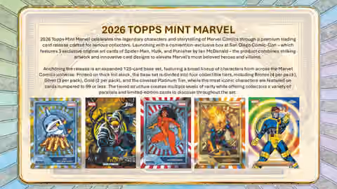 2026 topps Marvel Mint Hobby Box view 2