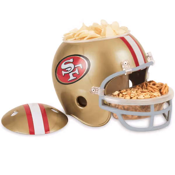 San Francisco 49ers Football NFL Snack Helmet view 1